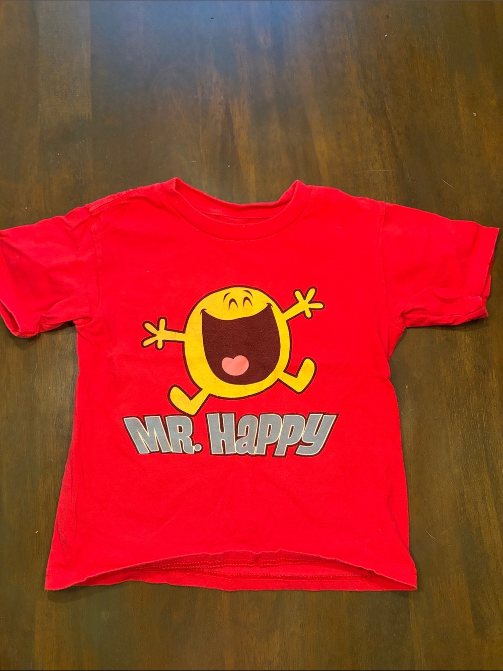 Little Miss Red Mr. Happy Graphic Tee